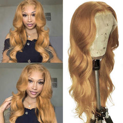 Honey Blonde #27 Highlight Body Wave Human Hair Wigs