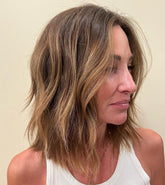 Shoulder-Length Wigs for Women over 50 for Women Caucasian 100% Human Hair