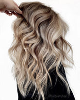 Sandy Blonde Wigs 100% Real Human Hair for Caucasian | Free Shipping