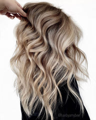 Sandy Blonde Wigs 100% Real Human Hair for Caucasian | Free Shipping