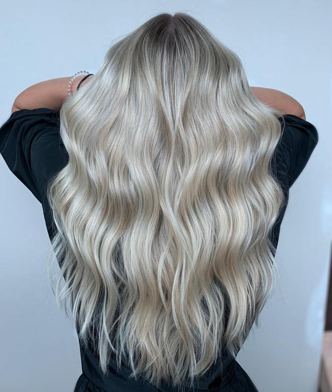 Subtle Ash Blonde Balayage Wigs 100% Real Human Hair for Caucasian Women