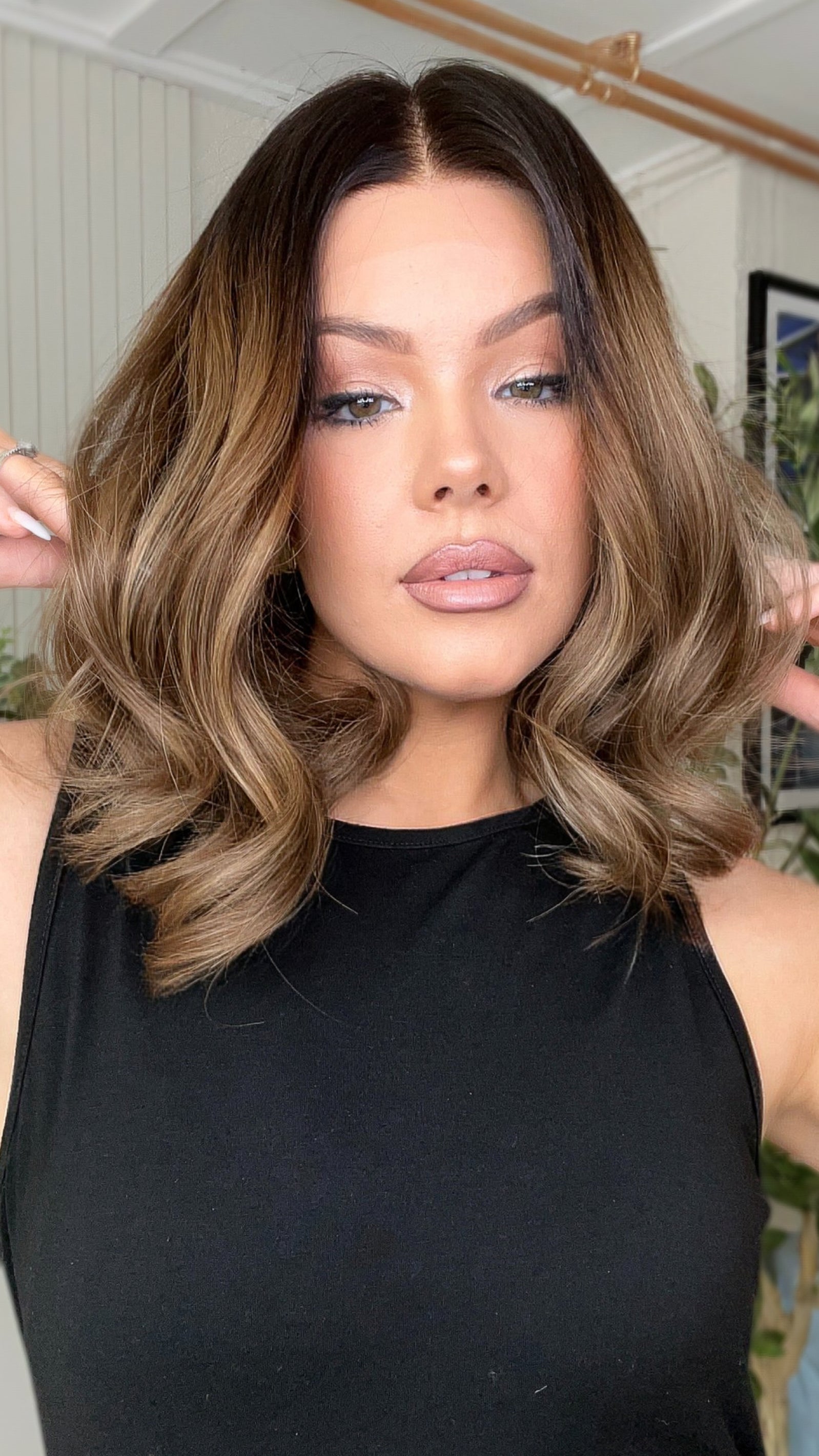 Rich Brown Wigs 100% Real Human Hair for Caucasian 180% Density