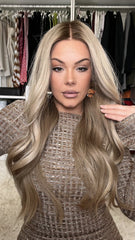 Mebary Golden Brown Wigs 100% Real Human Hair for Caucasian