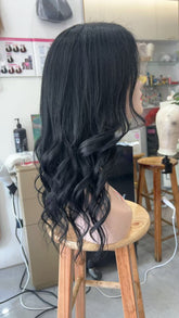 MEBARY Natural Deep Black Human Hair Lace Wigs for Black Women