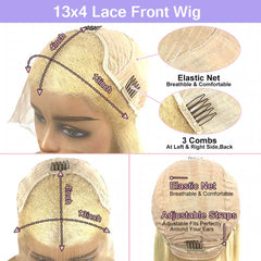 Purple Money Piece Wig Human Hair 99j Color Hair with Pink Streak