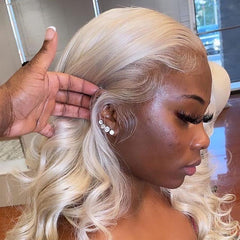 White Transparent HD Lace Wigs Body Wave 100% Human Hair