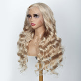 Ash Blonde Wigs 13x4 HD Lace Front Human Hair Wigs