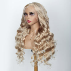 Ash Blonde Wigs 13x4 HD Lace Front Human Hair Wigs