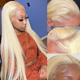 Blonde 13*6 HD Lace Wig Human Hair Wigs Bone Straight / Body Wave / Deep Wave