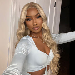 Blonde Balayage Highlights Glueless 4x4 Lace Wig