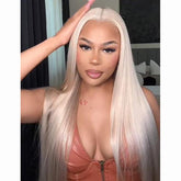 Ash Blonde Hair Wig 100% Human Hair