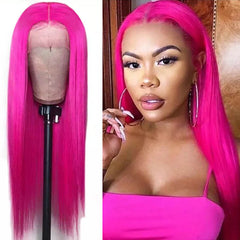 Colored Wigs Dyed From 613 Blonde Straight Human Hair Wigs