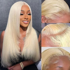 Layered 613 Light Blonde Wig HD Lace Front Human Hair Wigs Brazilian Hair