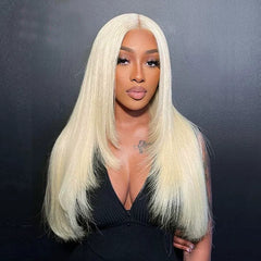 Layered 613 Light Blonde Wig HD Lace Front Human Hair Wigs Brazilian Hair