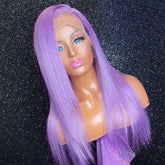 Lavender Purple Wig Body Wave HD Lace Front Wigs 100% Human Hair