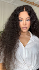 Mebary Deep Curly 13x6 Lace Front Wigs Human Hair for Caucasian
