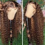 Ombre Highlights #4/27 Water Wave Human Hair Wig