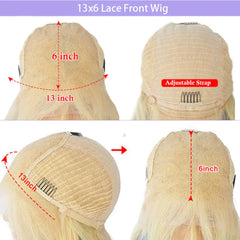 Mebary Chestnut Brown Human Hair Wigs 13x6 Lace Front Wig for Caucasian