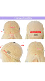 MEBARY Sultry Balayage Brown Body Wave Lace Front Wig ¨C 100% Human Hair Glueless Wig for White Women
