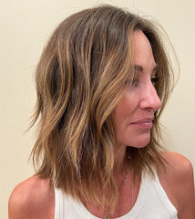 Shoulder-Length Wigs for Women over 50 for Women Caucasian 100% Human Hair