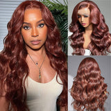 #33 Reddish Brown Body Wave Wigs Human Hair