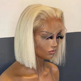 Short 613 Blonde Bob Wig With Baby Hair Human Hair Wigs