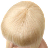 613 Blonde Wig With Bangs Wavy Human Hair Wigs