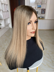 Mebary 5x6 Inches Mono Base Virgin Human Hair Topper