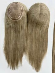 Mebary 5.5x6.5 Mono Top Highlight Human Hair Topper For Hair Loss