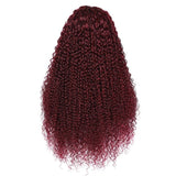 Deep Curly 99j Color Wig Dark Red 100% Human Hair Wig