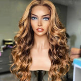 Body Wave Highlight p4/27 Wig 100% Virgin Human Hair Wig