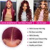 Ready Go Wig Body Wave 99j Human Hair Wigs Pre Plucked with Baby Hair