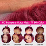 Ready Go Wig Body Wave 99j Human Hair Wigs Pre Plucked with Baby Hair