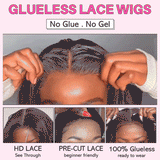Ready Go Wig Body Wave 99j Human Hair Wigs Pre Plucked with Baby Hair