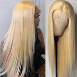Blonde 13*6 HD Lace Wig  Human Hair Wigs Bone Straight / Body Wave / Deep Wave