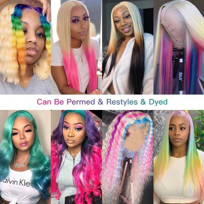 613 Light Blonde Hair Body Wave Brazilian Virgin Human Hair Wigs