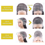MEBARY HD Transparent Wigs 100% Human Hair Body Wave 180% Density