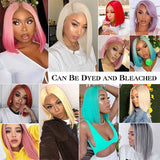 613 Light Blonde Bob Wig HD Transparent Lace Front Human Hair Wigs