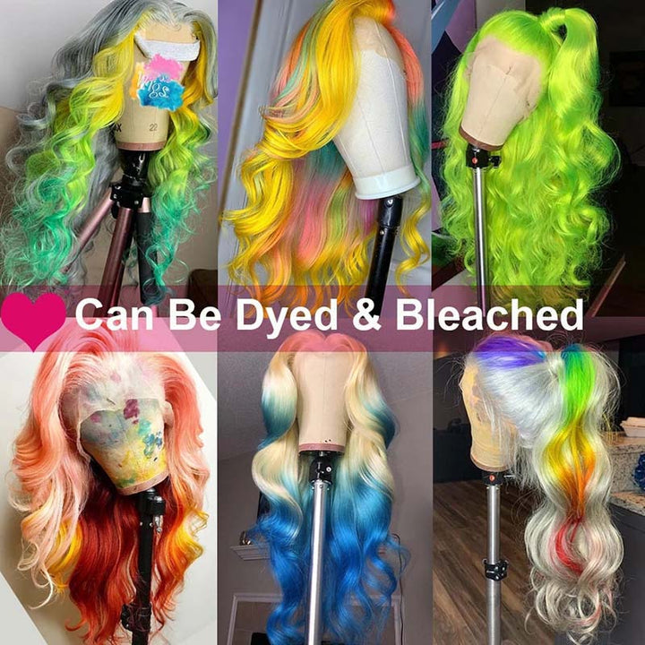 Blonde 13*6 HD Lace Wig  Human Hair Wigs Bone Straight / Body Wave / Deep Wave