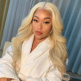 613 Light Blonde Hair Body Wave Brazilian Virgin Human Hair Wigs