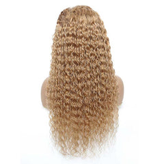 Honey Honey Deep Curly Wig HD Lace Frontal Human Hair Wigs