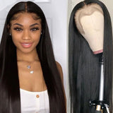 MEBARY HD Transparent Wigs 100% Human Hair Straight 180% Density