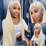 613 Honey Blonde Wig 13x4 HD Lace Front Human Hair Wigs Brazilian Straight Hair
