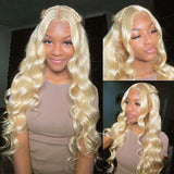 Blonde 13*6 HD Lace Wig  Human Hair Wigs Bone Straight / Body Wave / Deep Wave