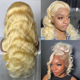 613 Blonde Wig 360 HD Lace Frontal Human Hair Wigs Body Wave