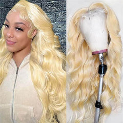 613 Blonde Wig 360 HD Lace Frontal Human Hair Wigs Body Wave