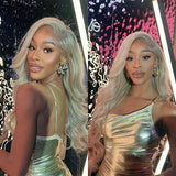 Ash Blonde Wigs 13x4 HD Lace Front Human Hair Wigs