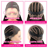 Chocolate Brown Body Wave Lace Wigs 100% Human Hair