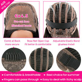 P4/27 Wavy Highlights Gluless Air Wigs 100% Human Hair