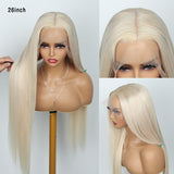 White Wig Transparent HD Lace Wigs Straight 100% Human Hair Wigs